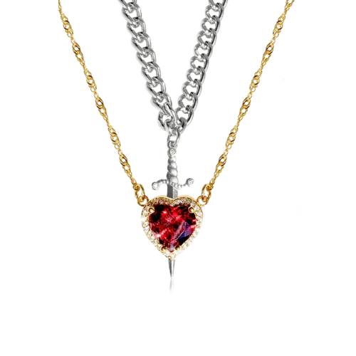 Anillo Heart and Sword