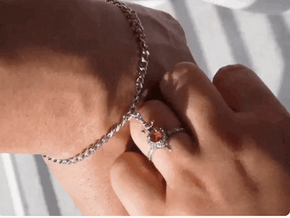 Anillo Heart and Sword