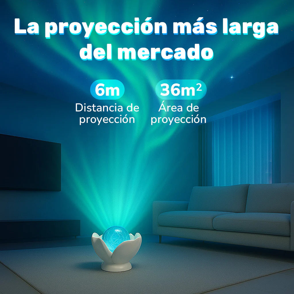 SkyPearl™ – Lámpara Concha Aurora Boreal