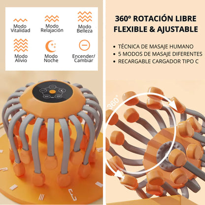 Pulpo Masajeador Anti-Estrés